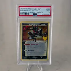 Greninja PSA 9 2021 Pokemon Celebrations Gold Star Black Star Promo SWSH144 - Image 3