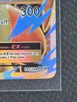 Pokemon M Charizard EX Ultra Rare Full Art Holo Card 101/108 Evolutions English - Image 3