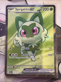 Pokemon TCG Sprigatito EX 251/217 Full Art Ultra Rare Holo Ascended Heroes - Image 1