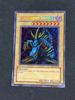 Yugioh Tri-Horned Dragon LOB-EN000 Secret Rare 2004 'EN' NM+ - Image 1