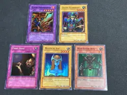 Yugioh Flame Swordsman Celtic Mystical 5X LOB Super Rare Original 02-03 Unl NM - Image 1