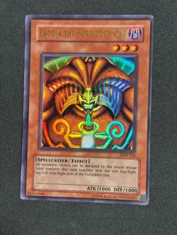 Yugioh Exodia The Forbidden One LOB-124 Ultra Rare Original 02-03 Unlimited NM+ - Image 1