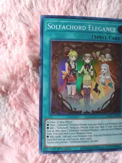 Yu-Gi-Oh! Solfachord Elegance ANGU-EN022 1st Edition Super Rare - Image 2