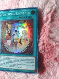 Yu-Gi-Oh! Solfachord Elegance ANGU-EN022 1st Edition Super Rare - Image 3