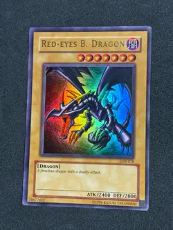 Yugioh Red-Eyes B. Dragon LOB-070 Ultra Rare Original 02-03 Unlimited NM+ - Image 1
