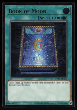 Book of Moon OP13-EN001 OP13 Ultimate Rare OTS Tournament Pack 13 Yu-Gi-Oh LP2 - Image 1