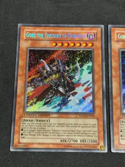 Yugioh Gorz The Emissary of Darkness RP02-EN000 Limited LP 2X Original Release - Image 2