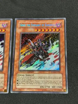 Yugioh Gorz The Emissary of Darkness RP02-EN000 Limited LP 2X Original Release - Image 3