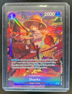 2025 One Piece Shanks Carrying On His Will Alternate Art #OP13-085 - Image 1