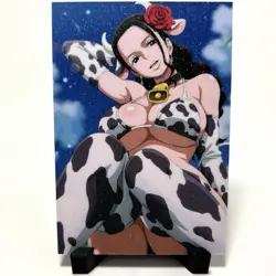 One Piece Viola Sexy Hot Anime Waifu Girl Doujin Lewd Goddess Glitter Art Card - Image 1