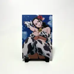 One Piece Viola Sexy Hot Anime Waifu Girl Doujin Lewd Goddess Glitter Art Card - Image 2