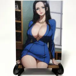 One Piece Nico Robin Sexy Anime Waifu Girl Doujin Lewd Goddess Glitter Art Card - Image 1