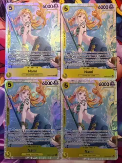 4X Nami EB03-053 Extra Booster: One Piece Heroines Edition SR Playset - Image 1