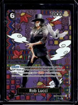 2023 One Piece Pillars of Strength Rob Lucci Special Rare #OP03-092 - Image 1