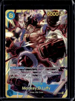 2025 One Piece A Fist of Divine Speed Monkey.D.Luffy Secret Rare #OP11-118 - Image 1
