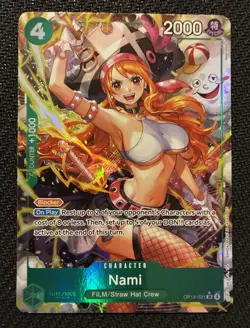 Nami Alt Art OP14-031 SR One Piece The Azure Sea's Seven NM ENGLISH - Image 1