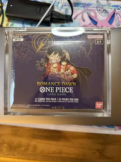 One Piece OP-01 Romance Dawn SEALED Booster Box English White Bottom w/ Acrylic - Image 1