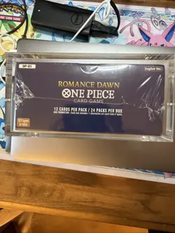 One Piece OP-01 Romance Dawn SEALED Booster Box English White Bottom w/ Acrylic - Image 2