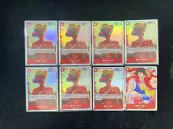 2025 One Piece TCG S-Chinese OP12-015 OP01-024 SR Monke D Luffy Holo LOt*8 LU57 - Image 2