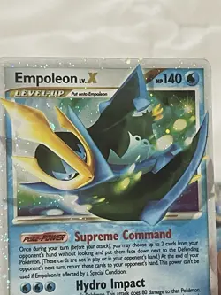 2007 Pokemon Empoleon LV.X Reverse Holo Rare Lot x2 Diamond And Pearls TCG Card - Image 2
