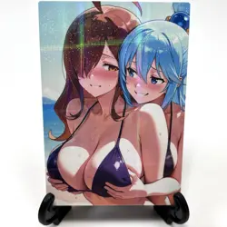 KonoSuba Aqua Wiz Sexy Hot Bikini Anime Waifu Girl Lewd Goddess Story Art Card - Image 2
