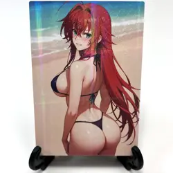 High School DxD Rias Gremory Sexy Bikini Anime Waifu Girl Goddess Story Art Card - Image 2