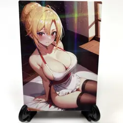 MobuSeka Angelica Rapha Redgrave Sexy Anime Waifu Girl Goddess Story Art Card - Image 2