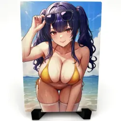 Azur Lane Pola Sexy Bikini Anime Waifu Girl Doujin Lewd Goddess Story Art Card - Image 1