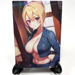 MobuSeka Angelica Rapha Redgrave Sexy Anime Waifu Girl Goddess Story Art Card - Image 2