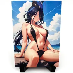 Genshin Impact Clorinde Sexy Anime Waifu Girl Lewd Doujin Goddess Story Art Card - Image 1