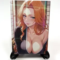 Bleach Rangiku Matsumoto Sexy Hot Anime Waifu Girl Lewd Goddess Story Art Card - Image 2