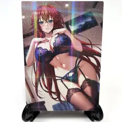 High School DxD Rias Gremory Sexy Lingerie Anime Waifu Goddess Story Art Card - Image 2