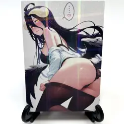 Overlord Albedo Sexy Hot Anime Waifu Girl Doujin Lewd Goddess Story ACG Art Card - Image 2