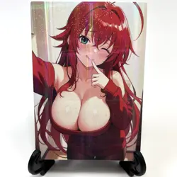 High School DxD Rias Gremory Sexy Anime Waifu Girl Lewd Goddess Story Art Card - Image 2