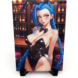 League of Legends Jinx Sexy Anime Waifu Girl Doujin Lewd Goddess Story Art Card - Image 2