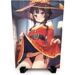 KonoSuba Megumin Sexy Hot Anime Waifu Girl Doujin Lewd Goddess Story Art Card - Image 1