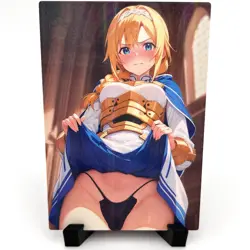 Sword Art Online Alice Zuberg Sexy Anime Waifu Girl Lewd Goddess Story Art Card - Image 1
