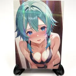 Sword Art Online Sinon Sexy Hot Anime Waifu Girl Doujin Lewd Goddess Story Card - Image 1