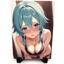 Sword Art Online Sinon Sexy Hot Anime Waifu Girl Doujin Lewd Goddess Story Card - Image 2