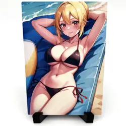MobuSeka Angelica Rapha Redgrave Sexy Bikini Anime Waifu Girl Goddess Story Card - Image 1