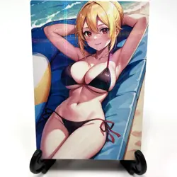 MobuSeka Angelica Rapha Redgrave Sexy Bikini Anime Waifu Girl Goddess Story Card - Image 2