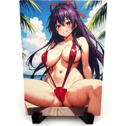 Date A Live Tohka Yatogami Sexy Hot Anime Waifu Girl Lewd Goddess Story Art Card - Image 1