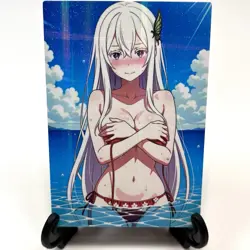 Re:Zero Echidna Sexy Anime Waifu Girl Doujin Lewd Goddess Story Holo Art Card - Image 2