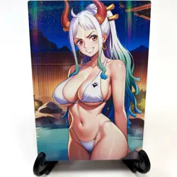One Piece Yamato Sexy Hot Anime Waifu Girl Doujin Lewd Goddess Story Art Card - Image 1