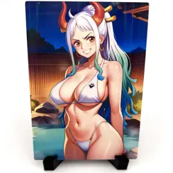 One Piece Yamato Sexy Hot Anime Waifu Girl Doujin Lewd Goddess Story Art Card - Image 2
