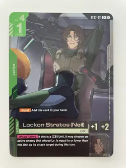 Gundam Card Game Lockon Stratos (Neil) ST07-011 C+ English - Image 1