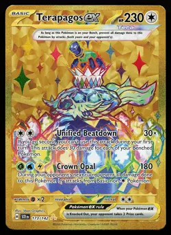 Terapagos ex 173/142 Secret Rare Stellar Crown Pokemon Card - Image 1