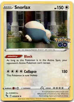 Snorlax - 55/078 (Cosmos Holo) Promo Miscellaneous Cards & Products 055/078 NM - Image 1