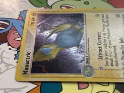 Pokemon Card - Manectric Ruby and Sapphire 9/109 Holo Rare LP Swirl - Image 3