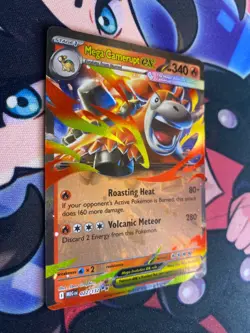 Mega Camerupt EX 022/132 Mega Evolution Holo Rare Pokemon Card NM - Image 2